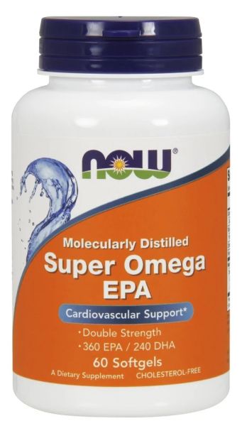 Супер Омега 3 EPA х 60 меки капсули Now Foods | Super Omega 3 EPA