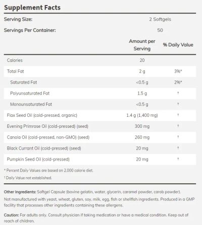 Омега 3-6-9 1000 мг х 250 меки капсули Now Foods | Omega-3-6-9