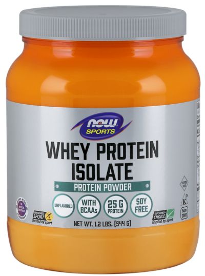 Суроватъчен Протеин Изолат с натурален вкус 544 гр Now Foods Sports | Isowhey Protein