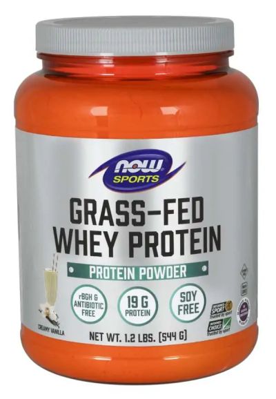 Суроватъчен протеин от свободни крави 544 гр Now Foods | Grass-Fed Whey Protein