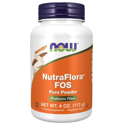 НУТРАФЛОРА Пребиотик на прах 113 гр Now Foods | Nutraflora Fos Powder Prebiotic