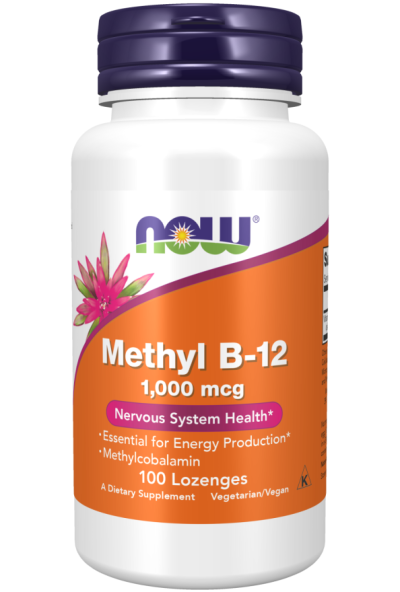 Метил Б-12 Метилкобаламин 1000 мкг х 100 дражета Now Foods | Methyl B-12