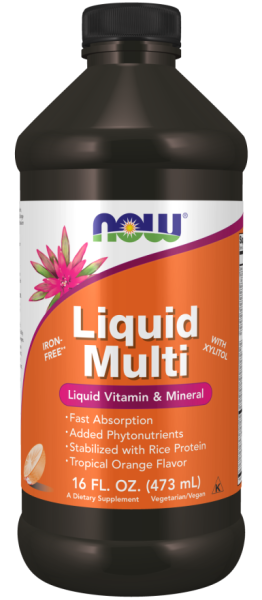 Течни Мултивитамини х 473 мл Now Foods | Liquid Multies