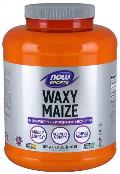 Waxy Maize Въглехидрати (Амилопектин)за енергия х 2495 гр Now Foods