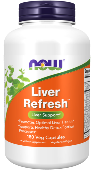 Liver Refresh Детокс формула за черен дроб х 180 капсули Now Foods