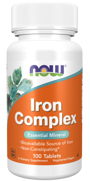 Желязо комплекс х 100 таблетки Now Foods | Iron Complex