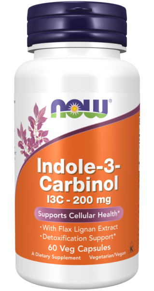 Индол-3-Карбинол 200 мг х 60 капсули Now Foods | Indole-3-Carbinol