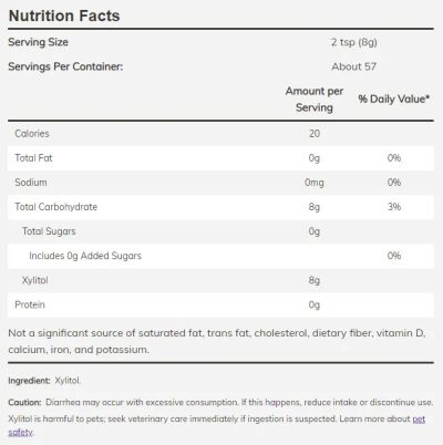 Ксилитол на прах 454 гр Now Foods | Xylitol Powder