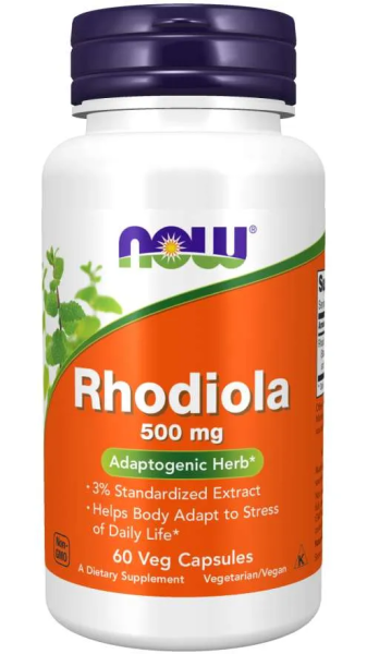 Златен Корен (Родиола) екстракт 500 мг х 60 капсули Now Foods | Rhodiola