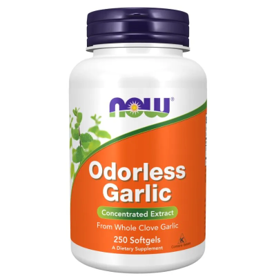 Чесън екстракт без мирис х 250 меки капсули Now Foods | Odorless Garlic