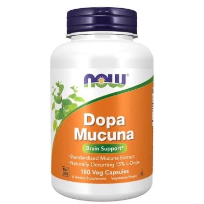 Допа Мукуна х 180 капсули Now Foods | Dopa Mucuna