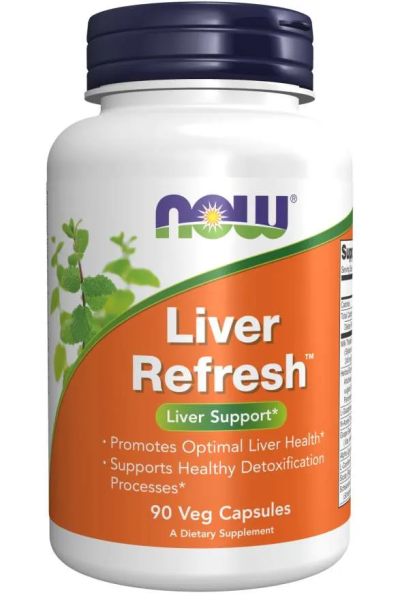 Liver Refresh Детокс формула за черен дроб х 90 капсули Now Foods