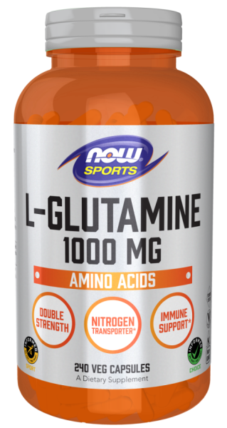 Л-Глутамин 1000 мг х 240 капсули Now Foods | L-Glutamine