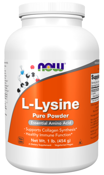 Л-Лизин на прах 454 гр Now Foods | L-Lysine Powder