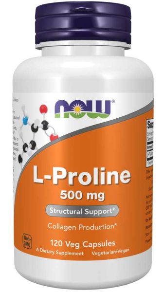 Л-Пролин 500 мг х 120 капсули Now Foods | L-Proline