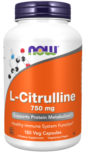 Л-Цитрулин 750 мг х 180 капсули Now Foods Sports | L-Citrulline