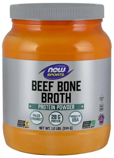 Телешки костен бульон на прах 544 гр Now Foods | Beef Bone Broth