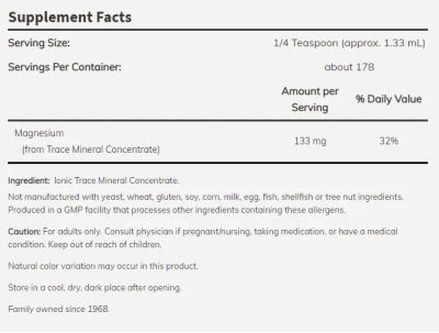 Течен Магнезий + минерали х 237 мл Now Foods | Liquid Magnesium