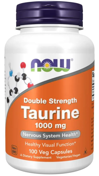 Таурин 1000 мг х 100 капсули Now Foods | Taurine