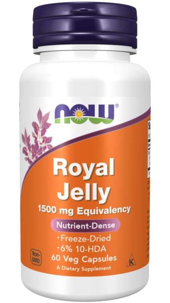 Пчелно млечице 1500 мг х 60 капсули Now Foods | Royal Jelly