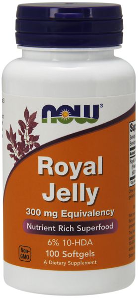 Пчелно Млечице 300 мг х 100 меки капсули Now Foods | Royal Jelly