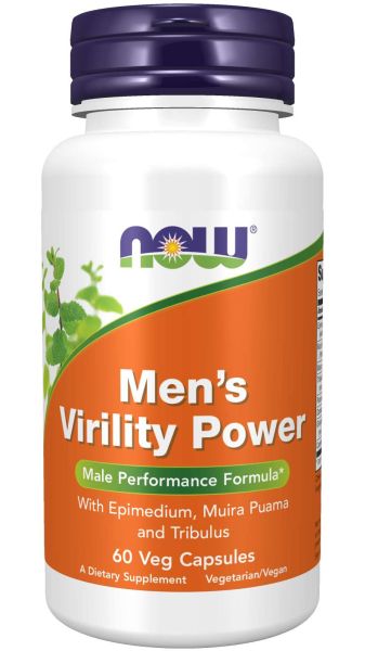 Men's Virility Power Сексуален стимулатор за мъже х 60 капсули Now Foods