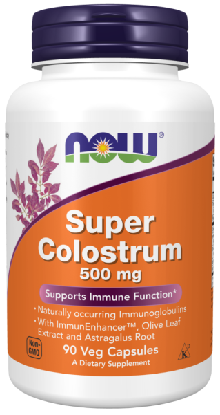 Супер Коластра 500 мг х 90 капсули Now Foods | Super Colostrum