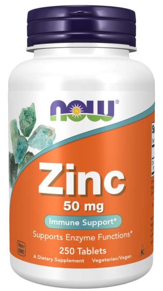 Цинк глюконат 50 мг х 250 таблетки Now Foods | Zinc Gluconate