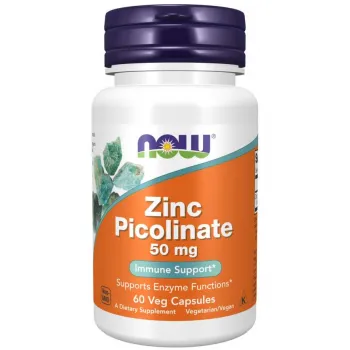 Цинк пиколинат 50 мг х 60 капсули Now Foods | Zinc Picolinate