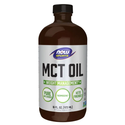 МСТ Средноверижни мастни киселини 473 мл Now Foods | MCT Oil