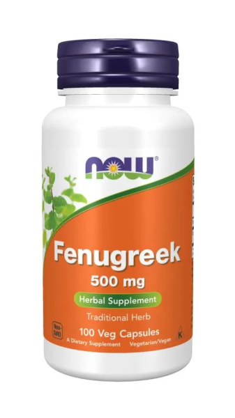 Сминдух 500 мг х 100 капсули Now Foods | Fenugreek