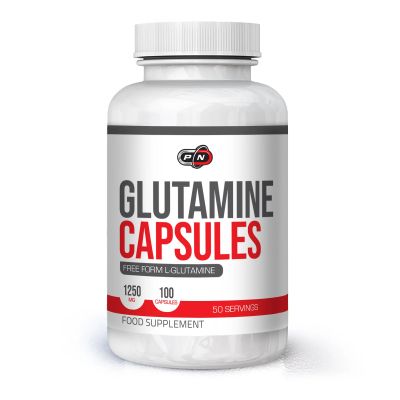 Л-Глутамин 1250 мг х 100 капсули Pure Nutrition | L-Glutamine