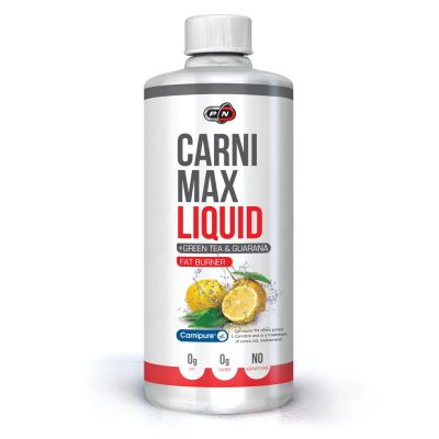 Л-Карнитин течен + Зелен чай и Гуарана с вкус на лимон 1000 мл Pure Nutrition | L-Carnitine Liquid