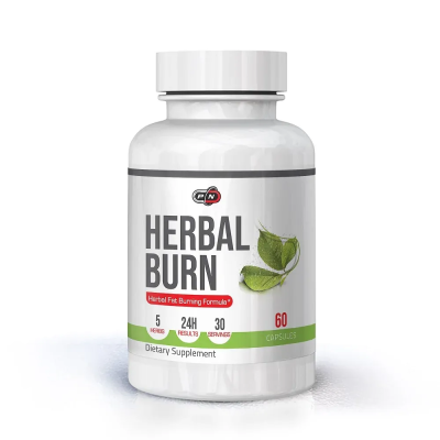 HERBAL BURN Билкова формула за изгаряне на мазнини х 60 капсули Pure Nutrition