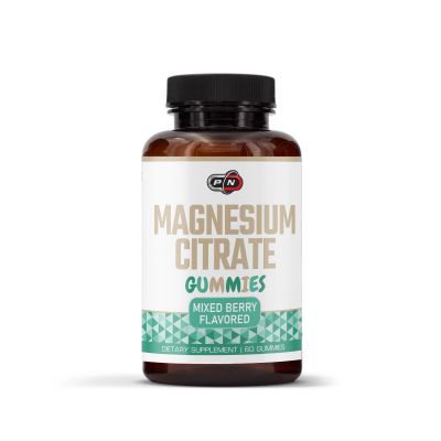 Магнезий цитрат х 60 желирани таблетки с вкус на плодове Pure Nutrition | Magnesium Citrate