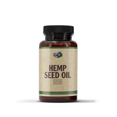 Масло от конопени семена 500 мг х 60 капсули Pure Nutrition | Hemp Seed Oil