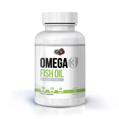 Омега 3 Рибено масло 180 EPA/120 DHA х 50 меки капсули Pure Nutrition | Omega 3