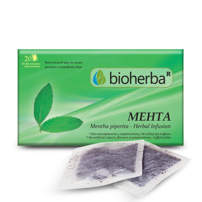 Mента чай х 20 филтърни пакетчета БИОХЕРБА | BIOHERBA Mint