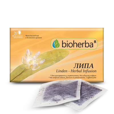 Липа чай х 20 пакетчета БИОХЕРБА | BIOHERBA Linden