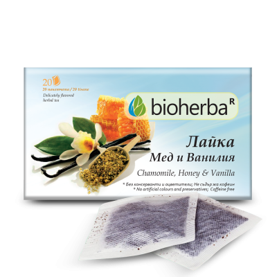 Лайка, Мед и Ванилия чай х 20 пакетчета БИОХЕРБА | BIOHERBA Herbal infusion