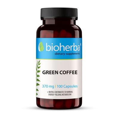 Зелено кафе 370 мг х 100 капсули БИОХЕРБА | BIOHERBA Green Coffee