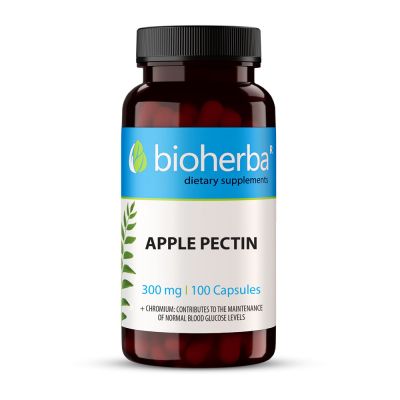 Ябълков пектин 300 мг х 100 капсули БИОХЕРБА | BIOHERBA Apple Pectin