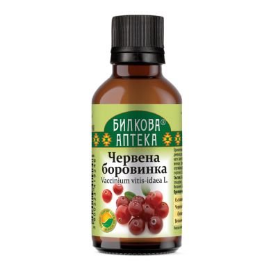 Червена боровинка тинктура х 50 мл БИОХЕРБА | BIOHERBA Cranberry