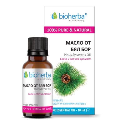 БЯЛ БОР Етерично масло х 10 мл БИОХЕРБА | BIOHERBA Essential oil - Pine Niddle