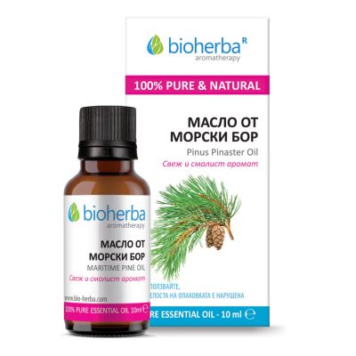 МОРСКИ БОР Етерично масло х 10 мл БИОХЕРБА | BIOHERBA Essential oil - Maritime Pine