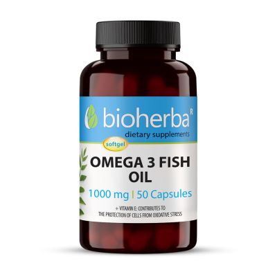 Омега 3 Рибено масло х 50 капсули БИОХЕРБА | BIOHERBA Omega 3 Fish Oil