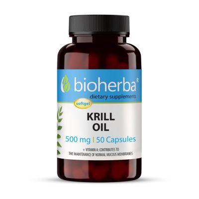 Масло от крил 500 мг х 50 капсули БИОХЕРБА | BIOHERBA Krill Oil