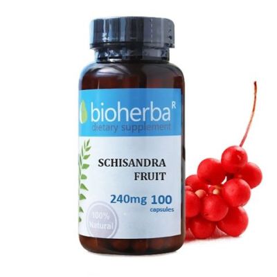 Шизандра плод 240 мг х 100 капсули БИОХЕРБА | BIOHERBA Schisandra