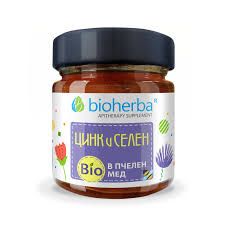 Пчелен мед БИО + Цинк и Селен х 280 гр БИОХЕРБА | ORGANIC BEE HONEY BIOHERBA