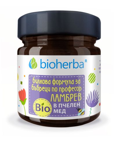 Пчелен мед БИО + Формула ЛАМБРЕВ за бъбреците х 280 гр БИОХЕРБА | ORGANIC BEE HONEY BIOHERBA